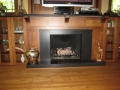 River Forest Built-In Fireplace and Bookshelves and Granite Hearth-View 1