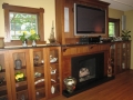River Forest Built-In Fireplace and Bookshelves and Granite Hearth-View 3