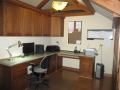 Home Office with Medallion Cabinets