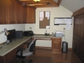 Home Office with Medallion Cabinets