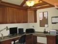 Home Office with Medallion Cabinets