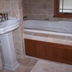 River Forest Bathroom Remodel - Daltile Stone & Medallion Cabinets - View 2