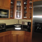 River Forest Kitchen Installation Using Medallian Oak Cabinets & Wolf Appliances - View 1